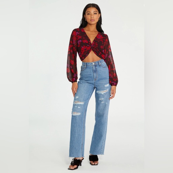 Sanctuary Sheer Twist Top Night Wish - Picture 2 of 7